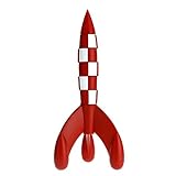 Moulinsart Mondrakete PVC/ABS, 17 cm, Rot und Weiß