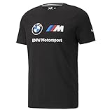 PUMA Herren BMW MMS Essentials Logo Tee T-Shirt, Black, Larg