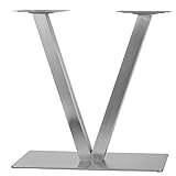 V-Form Tischfuß Edelstahl Tischgestell Tischbein Doppeltischfuß Bausatz Höhe 70cm Bistrotisch Tischgestell DIY V-Form Unterg