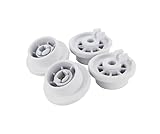 DL-pro 4x Korbrollen Unterkorb Rollen für Bosch Siemens 00165314 165314 00420198 420198 Räder Rädchen für Silence Logixx Geschirrspüler Spü