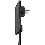 Schulte Elektrotechnik GmbH 1510 0000 0100 EVOline Plug Schutzkontakt-Stecker extraflach, schw