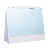 STOBOK 2022 Schreibtisch Kalender Farbe Kalender Einfache Stil Kalender Flip Täglichen Scheduler Monatliche Seiten Schule Verwenden Schreibtisch Kalender (Sky- Blau)