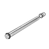 SUPER KITCHEN Nudelholz Edelstahl Teigroller, Metall Nudelhölzer zum Backen Teigrolle mit abnehmbare Ringe in 3 Größen, Backzubehör Rolling Pin Antihaft für Fondant, Pizza, Cookie, Gebäck Teig, 40
