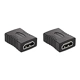 Amazon Basics - HDMI-Adapter, 2er-Pack, 29 x 22mm, Schw
