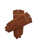 YISEVEN Damen Lammfell Wildleder Handschuhe Touchscreen Lederhandschuhe Gefüttert Winter Warm Elegant Schaffell Leder Damenhanschuhe Rauleder Wildlederhandschuhe Geschenk, Cognac Mittel/7.0'