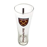 West Ham Offizielles Hohes Bierglas, mehrfarbig