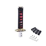 muge racing Universal Samuraischwert Schaltknauf für Schaltgetriebe, Schwarz, 15