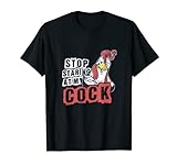 Herren 'Stop Staring Cock Chicken' Scherzartikel für Kinder, Beobachtung, Geschenk T-S