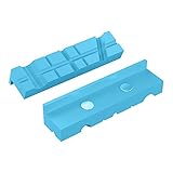 Housolution 125 mm Magnetisch Schraubstock Schutzbacken, 2 Stück Weiche Schonbacken mit 60° 90° Winkeln, Einsetzbare Spann Backen für Maschinenschraubstock Profi Werkstatt Werkstück Schützen, B