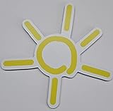 Grömitzer Sonne als Magnete für Fliegengitter Durchlaufschutz Reparaturset und Vogelschlagschutz in einem (1, Sonne)