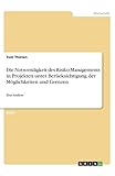 Die Notwendigkeit des Risiko-Managements in Projekten unter Berücksichtigung der Möglichkeiten und Grenzen: Eine Analy