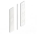 DOJA BARCELONA | 1mm Abstandshalter Kunststoff | Abstandhalter Weiß | PACK 100 | Kunststoffkeile Unterlegplatten | Unterlegkeile, Plastic Spacers, Verglasungsklötze, Unterleger Plastik