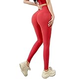 QTJY Nahtlose High-Waist-Hüftlifting-Yogahose, Push-Up-Übung Übung Fitness-Stretch schnell trocknende Strumpfhose DM