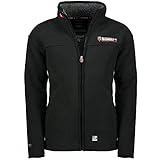 Geographical Norway UREKA Herren Fleece Jacke Fleecejacke warm Teddyfell Futter Gr. S-XXXL (XL, Schwarz)