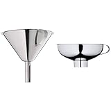 WMF Trichter Gourmet Cromargan Edelstahl rostfrei 18/10 spülmaschinengeeignet & Gourmet Marmeladentrichter 14 cm, große Öffnung 4 cm, Einfülltrichter Edelstahl, Cromargan Edelstahl, Einfü