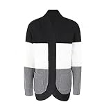 ZYYM Pullover Damen Cardigan Casual Oversize Strickpullover Langarm Strickjacke Oberteil Coat Grobstrick Sweater Casual Winter Strickmantel Damen Lang Strickmantel Strickjacke Sweater Sw