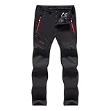 Skihose Herren Wasserdicht Softshellhose Snowboardhose mit Taschen Funktionshose Cargo Freizeithose Winterhose Skihose Jogginghose Damen Thermo Sp