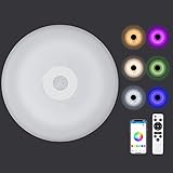 LED Deckenleuchte Deckenlampe Dimmbar mit Fernbedienung - 56W Bluetooth Lautsprecher Rund RGB Farbwechsel Sternenhimmel Lampe 6000K für Schlafzimmer Wohnzimmer Badezimmer 33