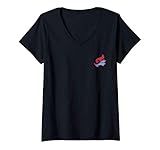 Damen Magic: The Gathering Strixhaven Prismari College Pocket Logo T-Shirt mit V