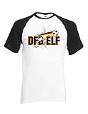 FANDFB03 Fan Trikot DFB Nationalmannschaft T-Shirt Fussball EM 2020 DFB-Elf schwarz weiß (S)