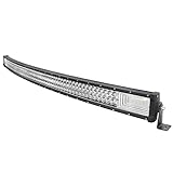 Willpower Led Arbeitsscheinwerfer Bar Gebogen 50 Zoll 648W LED Scheinwerfer 12V Combo Spot Flutlicht Zusatzscheinwerfer Wasserdicht LED Lightbar für Auto Traktor Offroad SUV UTV ATV 4x4