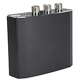 Dilwe AV zu HDMI Konverter, AV zu High Definition Multimedia Schnittstellenkonverter Stereo Adapter T 607B 100 240 V Plug and Play für TV/PC/ PS3/ STB/Xbox Usw. (EU)