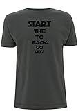 Let's go Back to The Start T-Shirt The Scientist Coldplay Jogging Zitat Songtext Musik Chris Martin Band Cold Play Gr. S, g