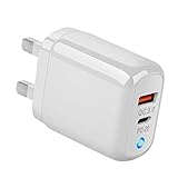 ItsyFox USB C Ladestecker, 20W USB C Wandladegerät, Dual Port PD Power Delivery Schnellladeblock Stecker für iPhone 13/12/11 /Pro Max, XS/XR/X, 8/7/6,