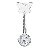AOINHIOU Schwesternuhr Mit Clip,Schwesteruhr Analog Digital Quarzwerk Anstecker Fob, Cartoon Krankenschwesteruhr Mit Pin/Klipp,Für Doktor Krankenschwester Pfleg