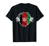 Super Afghan Heritage Proud Afghanistan Roots Flag T-S