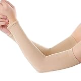 Romote Männer Frauen UV-Schutz Kühlarm Ärmel Unisex Lange Arm-Abdeckung Sleeves Für Outdoor Sport Jogging Basketball Driving (Hautfarbe)