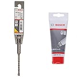 Bosch Professional Hammerbohrer SDS-plus-5 (Ø 5,5 mm) + Bosch Professional 100 ml Schmierfett Tube (für SDS plus & SDS max Bohrer/Meißel, Zubehör Bohrhammer)