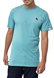 MIKON Herren T-Shirt Erdbeere - Shirt in Aqua in Größe XL