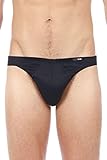 HOM - Herren - Comfort Micro Briefs 'Premium Cotton' - hochwertiger Basic Slip - Black - M