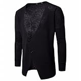Strickwaren Herren V Ausschnitt Loose Einfarbig Strickjacke Herren Atmungsaktiv Dünn Und Leicht Komfortabel Jacke Herren Einfachheit Lassig Langarm Strickwaren H