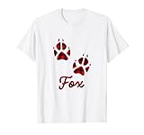 Pyjama, Weihnachtsbüffel, kariert, Fuchs, Schwarz T-S