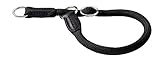 HUNTER Freestyle Dressurhalsung, Hundehalsband, Zugstopper, robust, wetterfest, 55 (L), schw