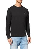 Tommy Hilfiger Herren 1985 Crew Neck Sweater Pullover, Dark Grey Heather, S