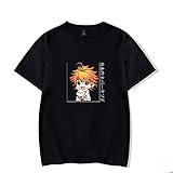 Unisex The Promised Neverland T-Shirts Anime Cosplay Tee Casual Tops für Damen Herren XXS-4XL