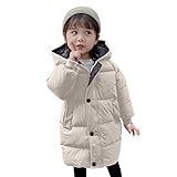 BGBJQ Mädchen Wintermantel Jacke, Kleinkind Kinder Winterjacken Schneeanzug mit Kapuze Windjacke mit weichem Fell Hoodies für Mädchen Winddicht Winterjacke Warm W