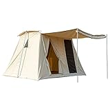 Cushion Kabinenzelt für 5 bis 8 Personen Familien-Campingzelte mit Tragetasche Baumwoll-Canvas-Zelt für Familienausflug, Wandern, Picknick und Party