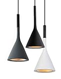 Vecys Pendelleuchte E27 Foscarini Lampen Trichter Kronleuchter Harz Imitation Cement Minimalist Modern Nordic für Büro Restaurant Cafeteria Bar Hotel Light Restaurant 1 Stk. （Weiß）