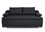 Collection AB B-famous Bonn Schlafsofa Boxspringsofa mit Bettkasten, Strukturstoff anthrazit, 202x98x99