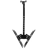 TV halterung fernseher wandhalterung monitor Decke Lange verlängerte Stange,Höhenverstellbarer schwenkbarer universeller hängender Monitorlift,Bars Fitnessstudios außerhalb des Wohnmobils Dropdown-B