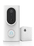 SOREX Senso Türsprechanlage Video - WLAN - Gegensprechanlage mit Kamera - Kabellos, mit Batterie & App, Funkklingel Doorbell - w