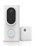 SOREX Senso Türsprechanlage Video - WLAN - Gegensprechanlage mit Kamera & Bewegungsmelder - Kabellos, mit Batterie & App, Funkklingel Doorbell - w