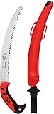 FELCO 630 Astsäge (gebogene Säge mit ziehendem Schnitt, Sägeblatt 33 cm, Schnitt-ø 120 mm, Länge 495 mm, Baumsäge inkl. Etui)