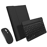 Tastatur-Maus-Set mit Schutzhülle kompatibel mit iPad 11 Zoll Tablet-Zubehör Schwarzer Computer- / Tablet-Peripherieg