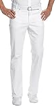 clinicfashion 12013006 Jeans Arzthose Herren weiß, Normalgröße, Baumwolle Stretch, Größe 48