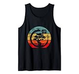 Bonsai Baum Bonsaibaum Enso Kreis Retro Vintage Sunset Tank Top